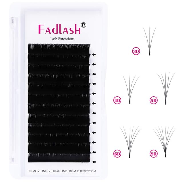 Detalle de Lash Easy Fanning Selbstaufbaufächernde Wimpern (Volumen) – Curl C, 0,05 mm