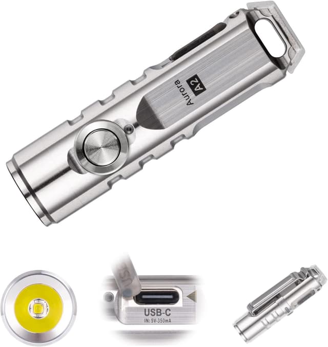 Thumbnail 6 de RovyVon A1 G4 USB-C Rechargeable Keyring Torch (650 Lumens) – compact EDC mini LED torch