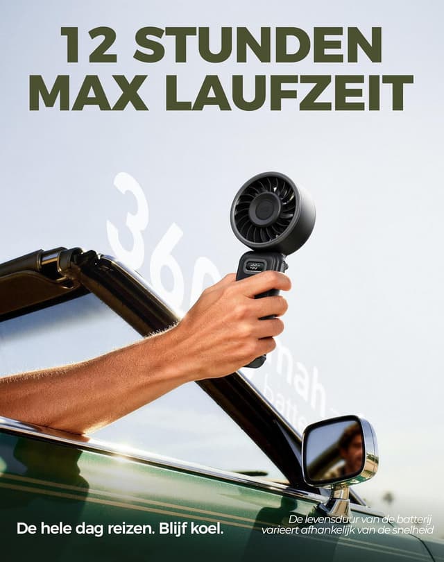 Detalle 1 de Diveblues Akku-Handventilator mit 188 g Mini-Lüfter