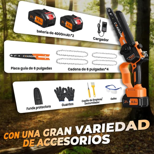 Thumbnail 6 de Mini Motosierra 6 pulgadas 1000W 📷