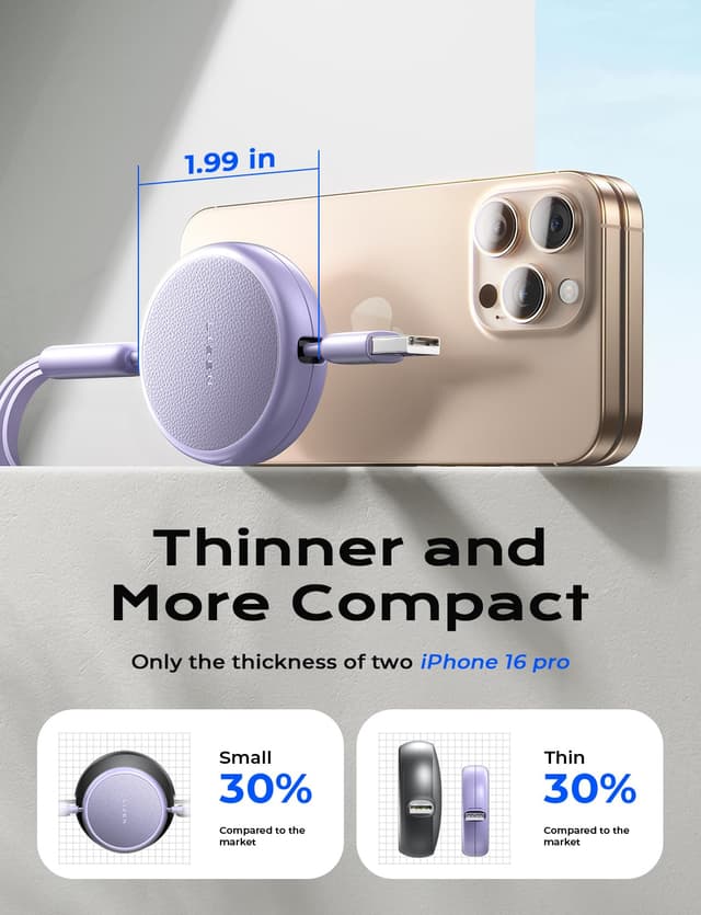 Detalle de LISEN Multi Charger Cable, 3-in-1 charging