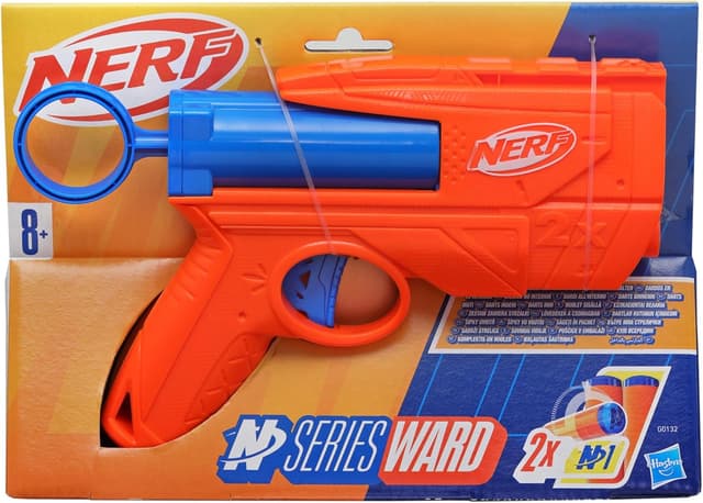 Detalle 2 de Nerf N Series Ward blaster Hasbro con 2 dardi N1 (blu e arancione) per bambini da 8 anni