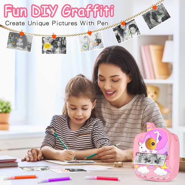 Thumbnail 4 de Kids Instant Print Camera 48MP 32GB