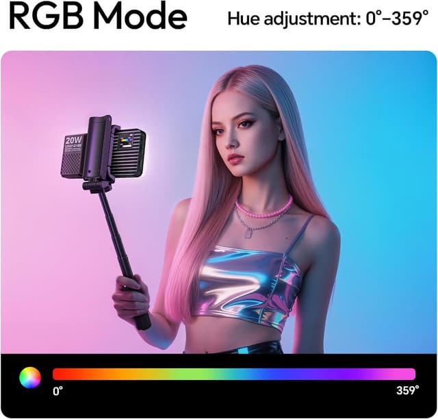 Detalle 2 de ULANZI K20 Videoleuchte 20W