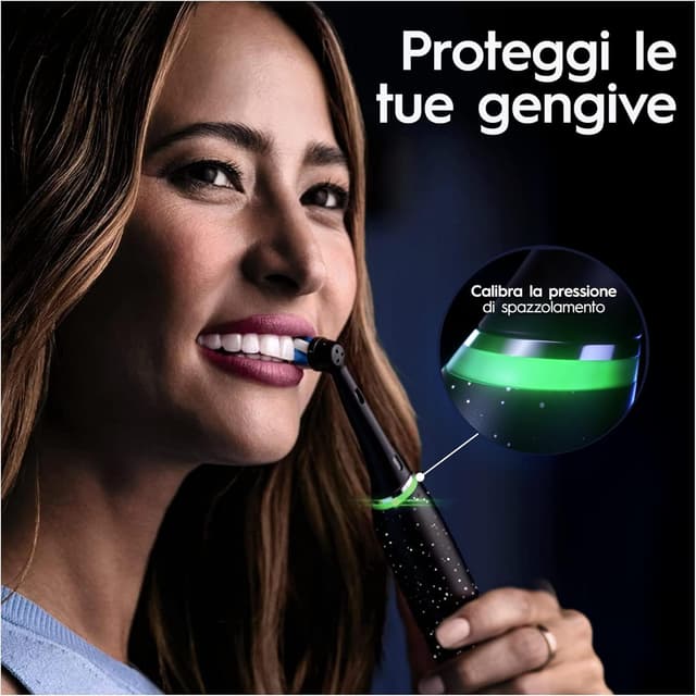 Thumbnail 6 de Oral-B spazzolino elettrico ricaricabile iO 10 Nero con tecnologia magnetica e 3 testine