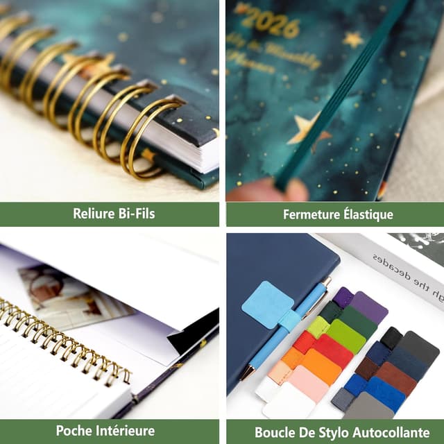 Detalle 1 de Gumiho Agenda 2026 A5 semainier spirale