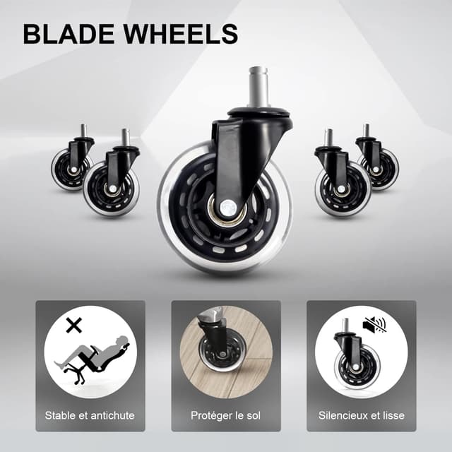 Thumbnail 6 de SIHOO Chaise de bureau ergonomique à pivot en maille avec support lombaire et accoudoirs réglables (jusqu’à 150 kg), noir