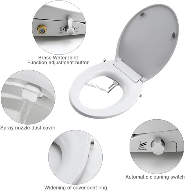 Detalle 2 de Sedili bidet WC non elettrici doppio 4 ugelli