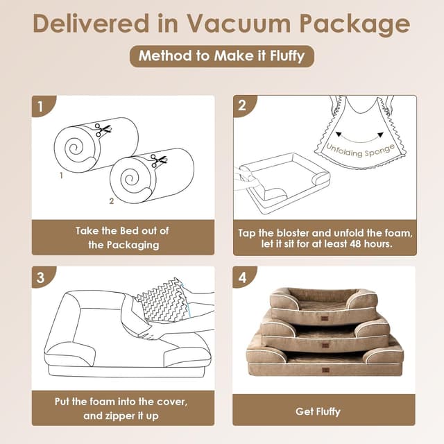 Thumbnail 6 de EHEYCIGA Hundebett Memory Foam 104x69 cm