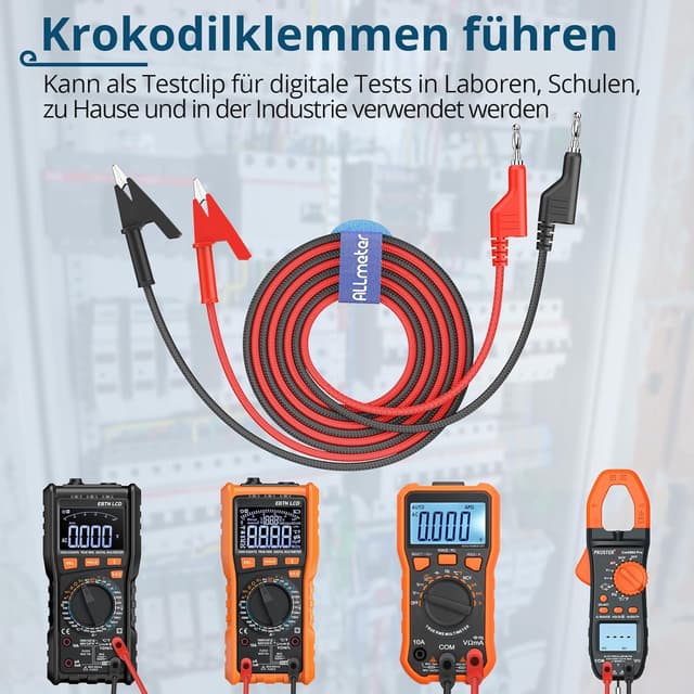 Thumbnail 4 de ALLmeter 4mm Bananenstecker-Messkabel 1,2 m