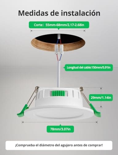 Thumbnail 2 de Bojim Spot LED encastrable tri-température 4 W ⚡