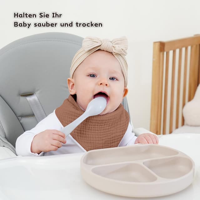 Detalle 2 de Susurration Lätzchen Baby Dreieckstuch Baby Musselin Halstuch Baby für Junge und Mädchen,Sabberlätzchen Baby Verstellbare
Susurration Lätzchen Baby Dreieckstuch Baby Musseli…