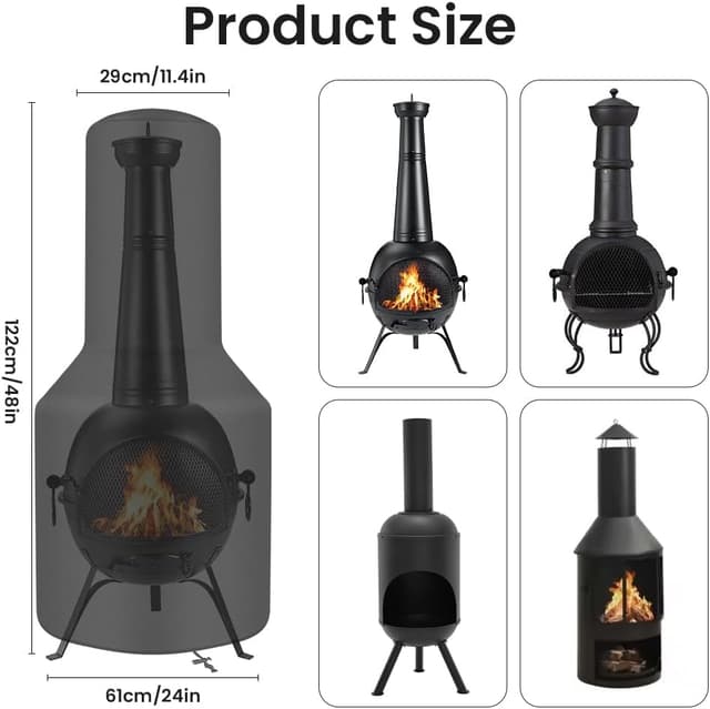 Thumbnail 1 de AOOWU Housse pour poêle 122 cm