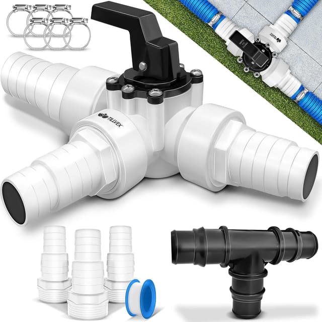 Imagen de tillvex® Bypass Kit Piscine 12 pièces Ø 32/38 mm 🏊 en OfertitasTOP