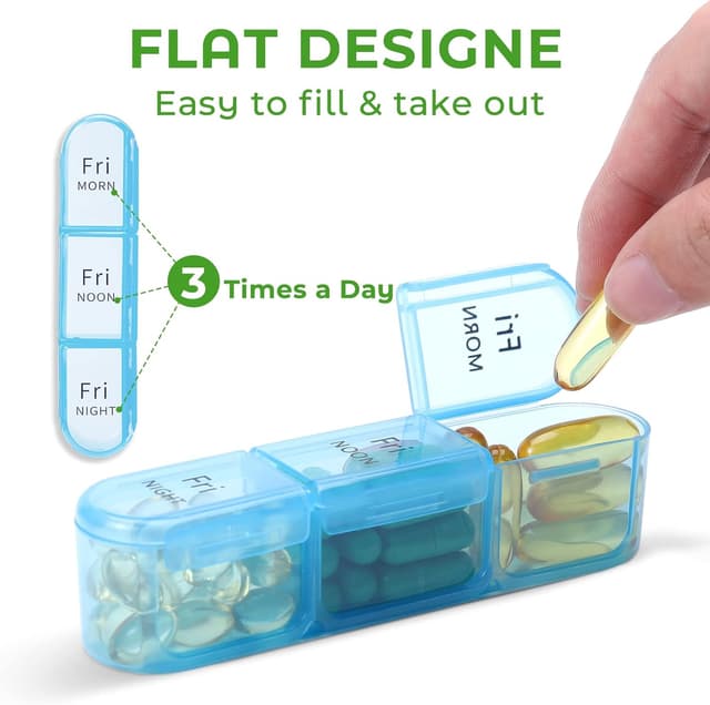 Detalle de Daviky Weekly Pill Box Organiser 3 Times