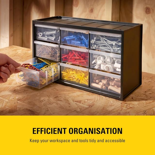 Thumbnail 6 de STANLEY cassettiera a 9 cassetti grandi, unità apilabile per minuteria e attrezzi