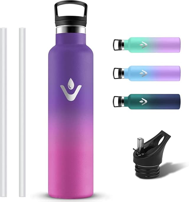 Detalle de Grsta Botella Térmica Acero Inox. 1L Sin BPA 🚰 Fugas, Filtro, Pajita