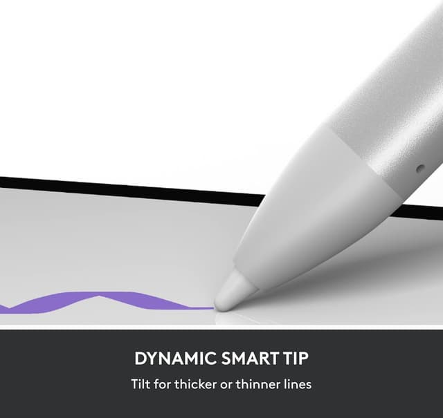 Detalle 2 de Logitech Slim Folio Keyboard Case for iPad (10th gen & A16) with wireless keyboard and Logitech Crayon (USB-C)