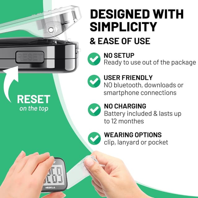 Detalle de NESKLA 3D Pedometer 26.5 g