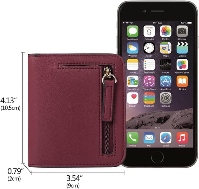 Thumbnail 4 de GAEKEAO Women’s RFID Blocking Leather Compact Bi-fold Wallet with ID Window