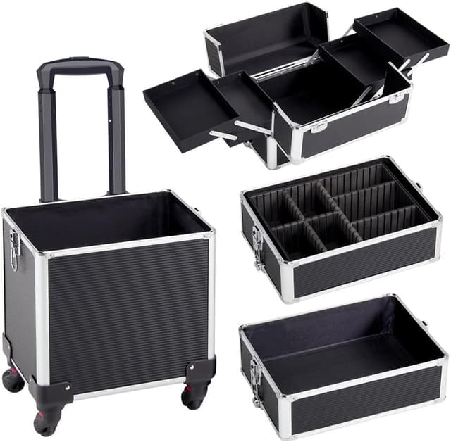 Thumbnail 4 de Yaheetech Maletín de Maquillaje Aluminio 4 en 1 🧳