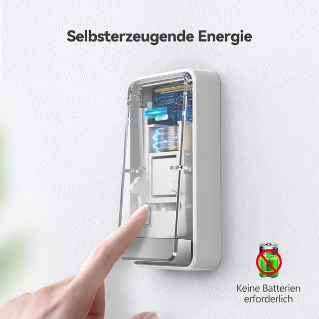 Thumbnail 3 de TECKNET Funkklingel Batterielose Türklingel