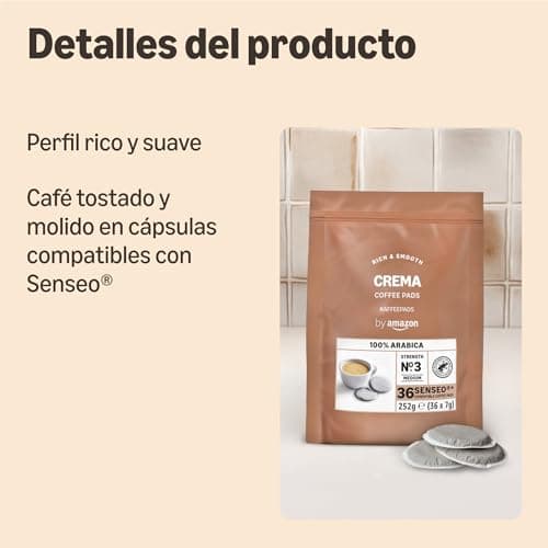Thumbnail 1 de by Amazon Monodosis Café Crema 100% Arábica ☕️ 36 Unidades