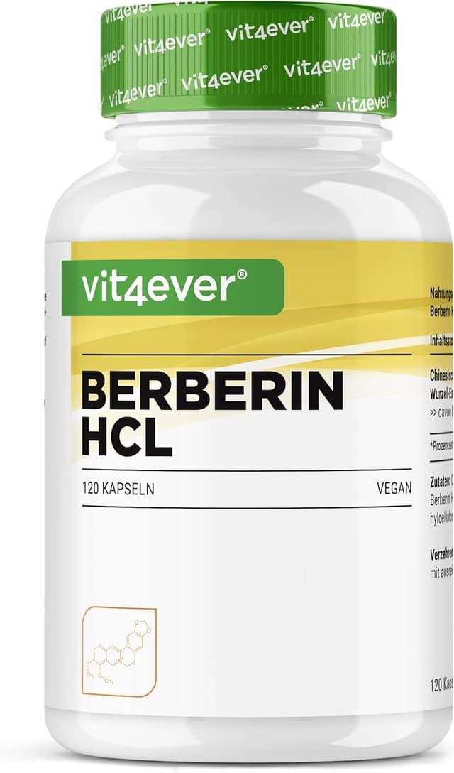 Detalle de vit4ever Berberin HCL Extrakt 500 mg Kapseln