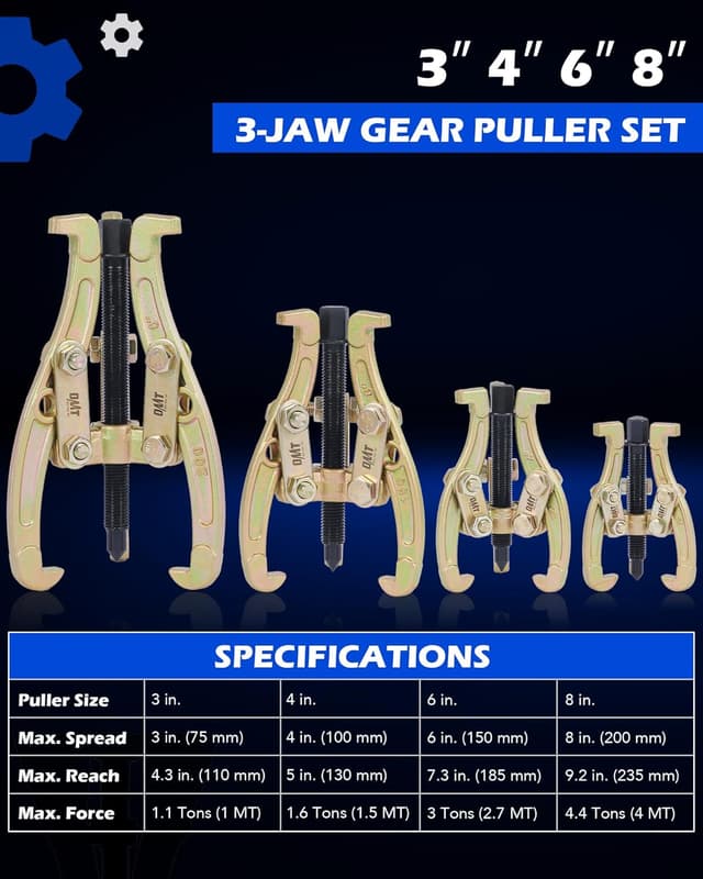 Thumbnail 1 de Orion Motor Tech Gear Puller Set 4 pcs 8