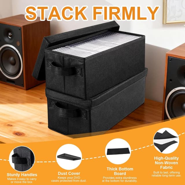 Thumbnail 4 de Aolawco DVD storage box 40 x 20 x 15 cm 📀