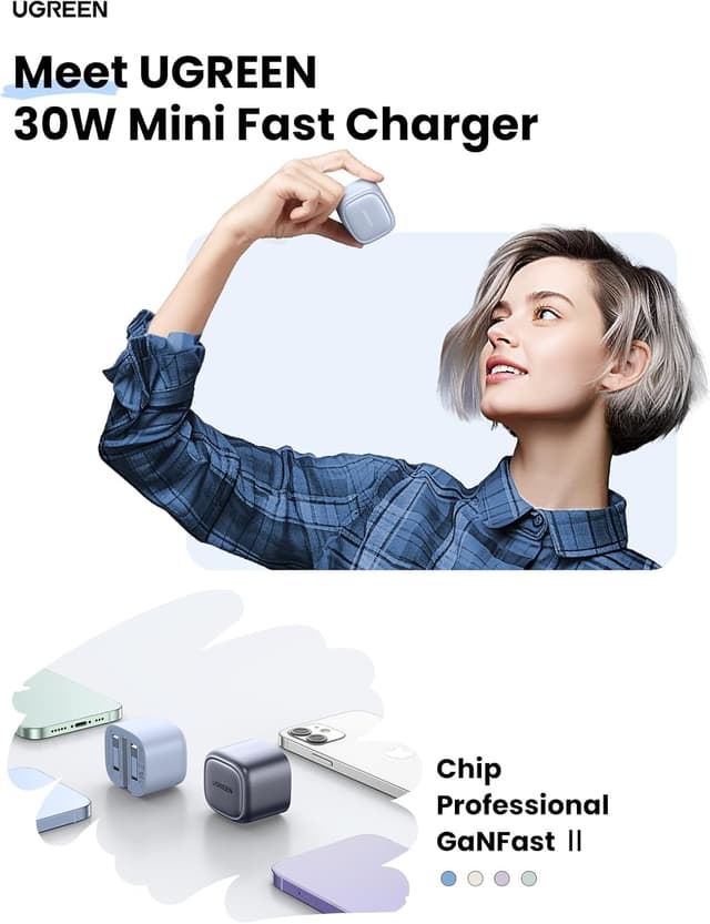 Detalle de UGREEN Nexode 30W USB-C charger