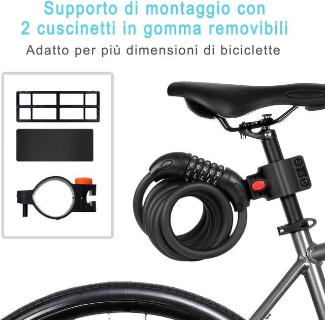 Thumbnail 4 de REHKITTZ Lucchetto per bicicletta catena 120 cm 🔒