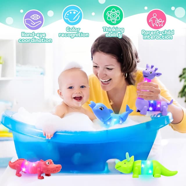 Detalle 2 de DELEE Animal pop bath toys LED 4 pack