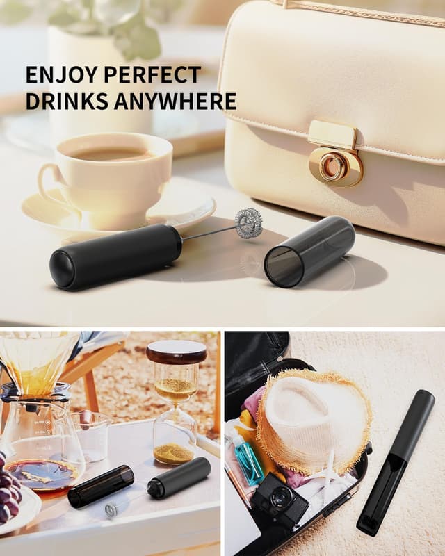 Thumbnail 6 de CIRCLE JOY Electric Milk Frother — Rechargeable Handheld 🥛