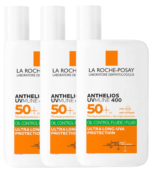 Imagen de La Roche Posay Anthelios UV-MUNE 400 SPF50+ 🌞 Fluido 3x50ml en OfertitasTOP