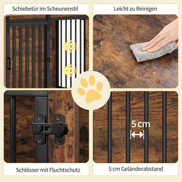 Detalle 2 de Hundekäfig-Möbel 69 cm Hzuaneri 2 Türen