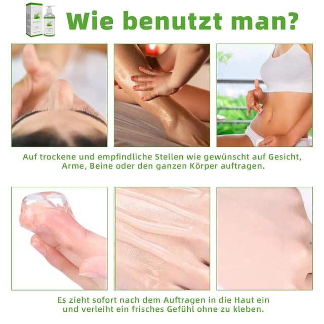 Detalle 2 de Aloe Vera Gel 280 ml für Gesicht