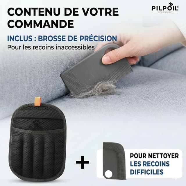 Thumbnail 4 de pilpoil Gant Anti Poils Animaux 2‑en‑1