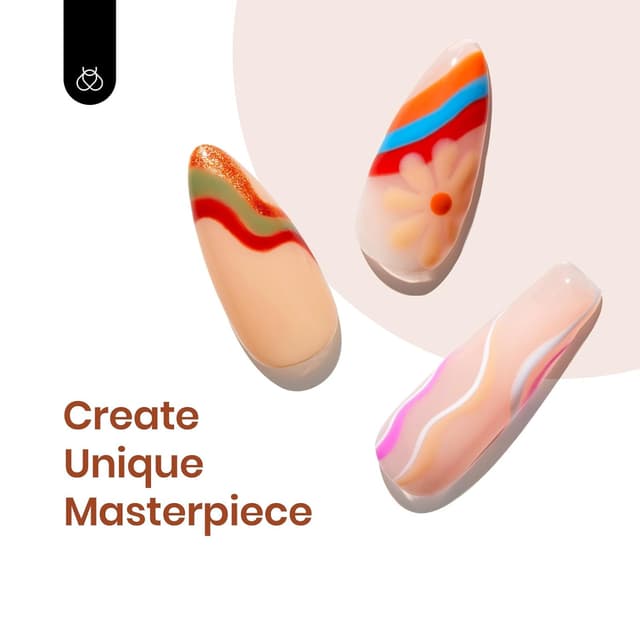 Detalle 2 de Beetles UV Nagellack-Set „Stylish Retro“ – 20 Farben mit Base & Top Coat (Soak-Off)