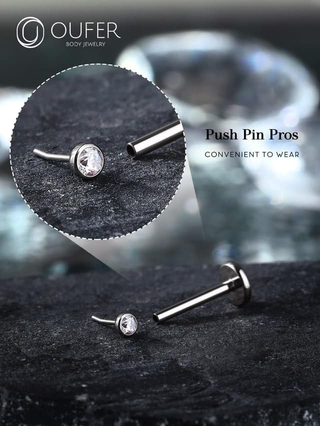 Thumbnail 2 de OUFER Body Piercing Labret 18G 5mm 💎