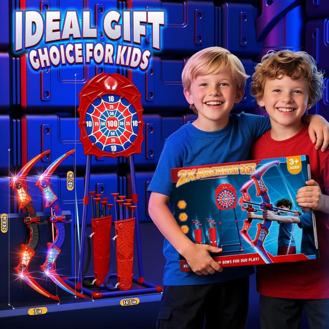 Detalle de Kidluna Spider LED Archery Set, 2 Pack