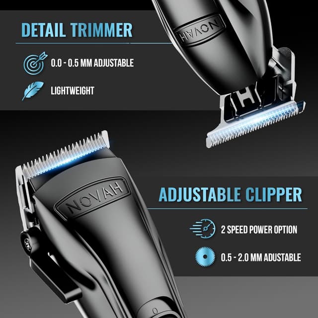 Detalle 2 de NOVAH Grooming Professional Clippers 2-Speed