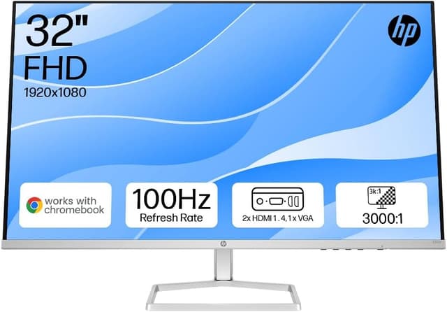 Detalle de HP Series 5 31.5" FHD Monitor (532sf) with 100Hz refresh rate and HDMI/VGA