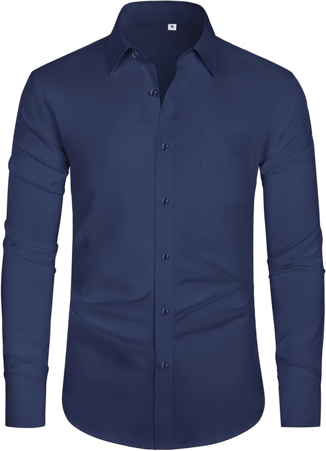 Detalle de J.VER Hemd Herren Langarm Regular Fit 94% Tencel