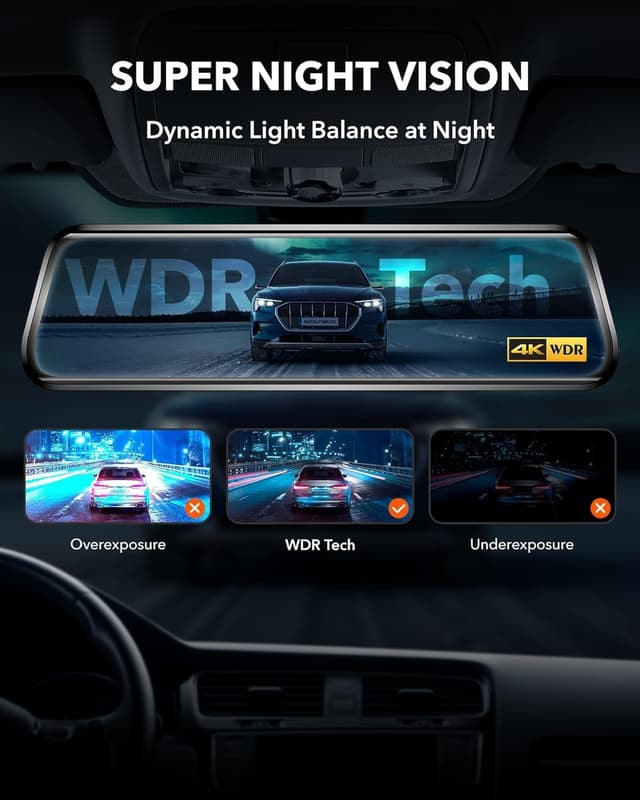 Thumbnail 6 de WOLFBOX G930 10" Rearview Mirror Dash Cam