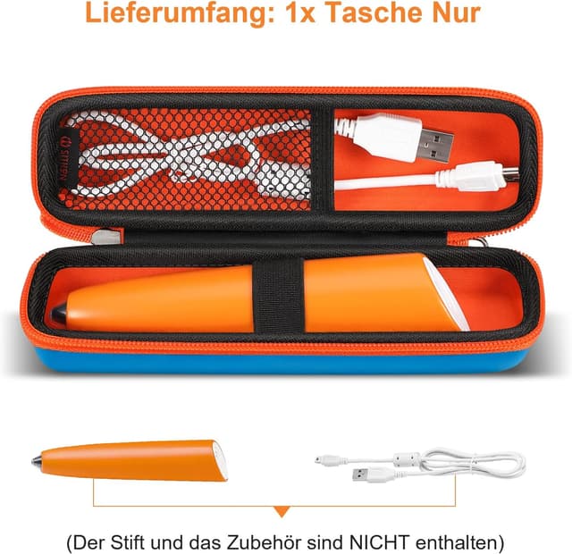 Detalle de SITHON stoßfeste Hülle für Ravensburger tiptoi Stifte – Tasche mit Handschlaufe (blau)