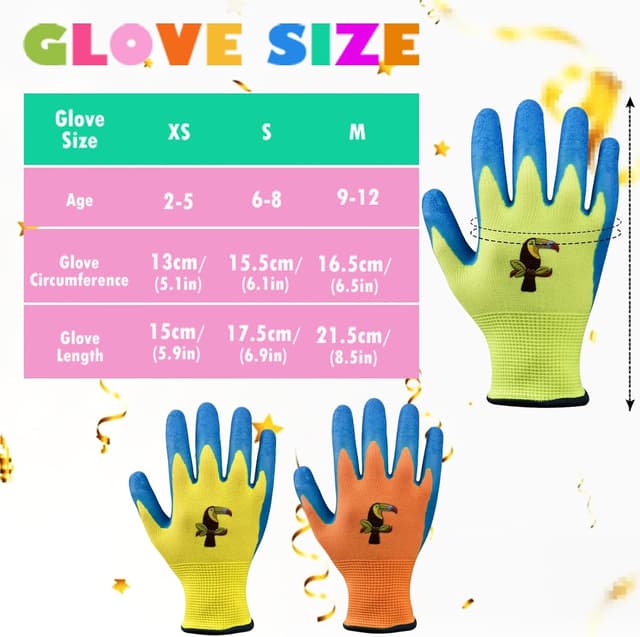 Detalle 1 de Donfri Kids Gardening Gloves, Size 4