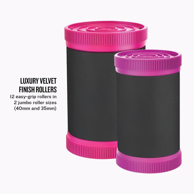 Detalle de Remington Heated Hair Rollers H5670 (set of 12 jumbo velvet flocked rollers)