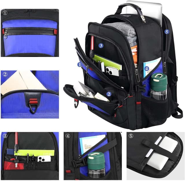 Detalle de Z-MGKISS Travel Laptop Backpack 52L (17.3-inch) with TSA-friendly lay-flat design