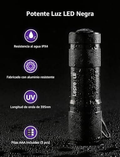 Thumbnail 5 de Lighting EVER Lepro Linterna UV 395nm